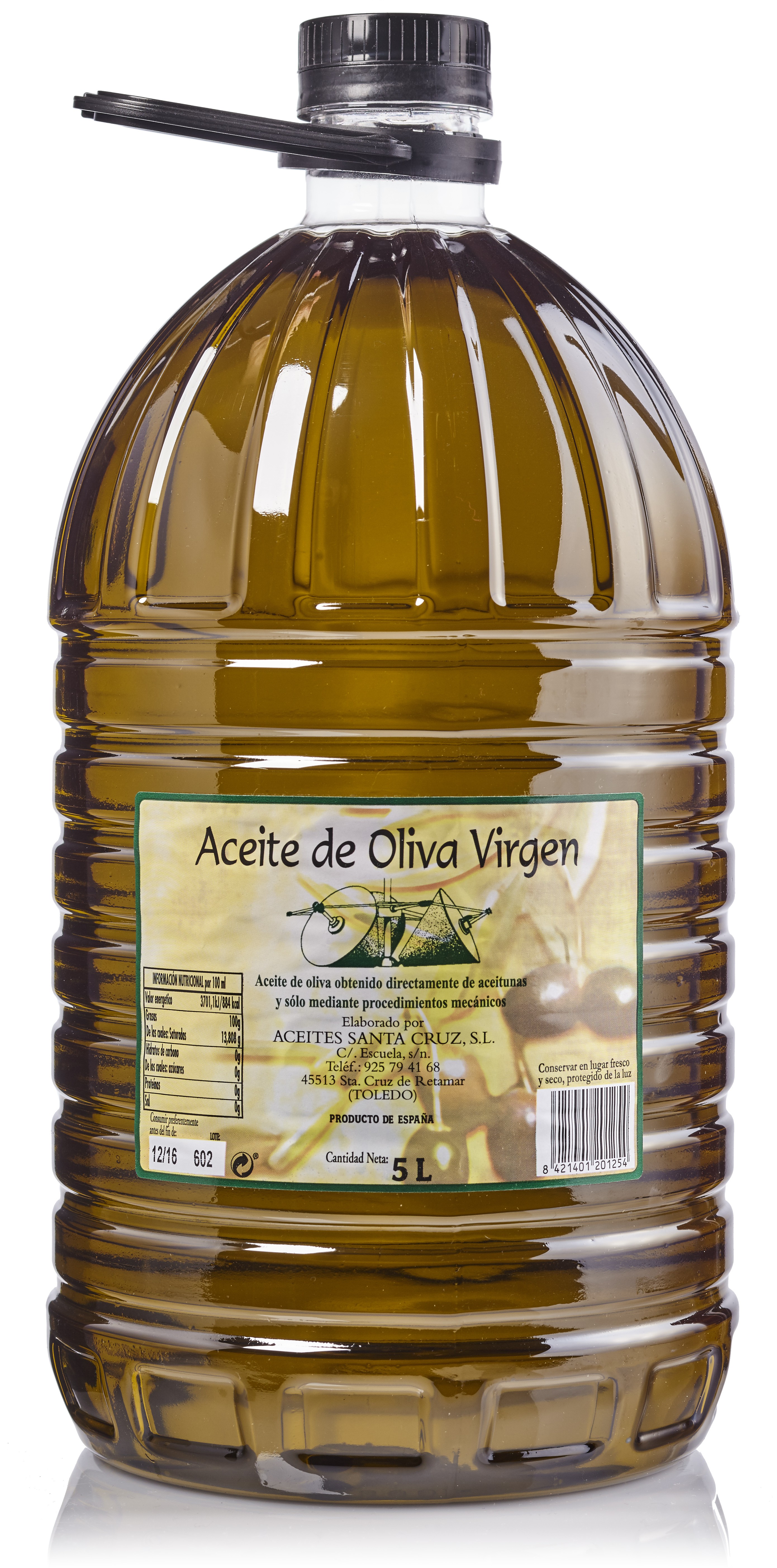 Virgin Olive Oil "Santa Cruz" 5l. bottle