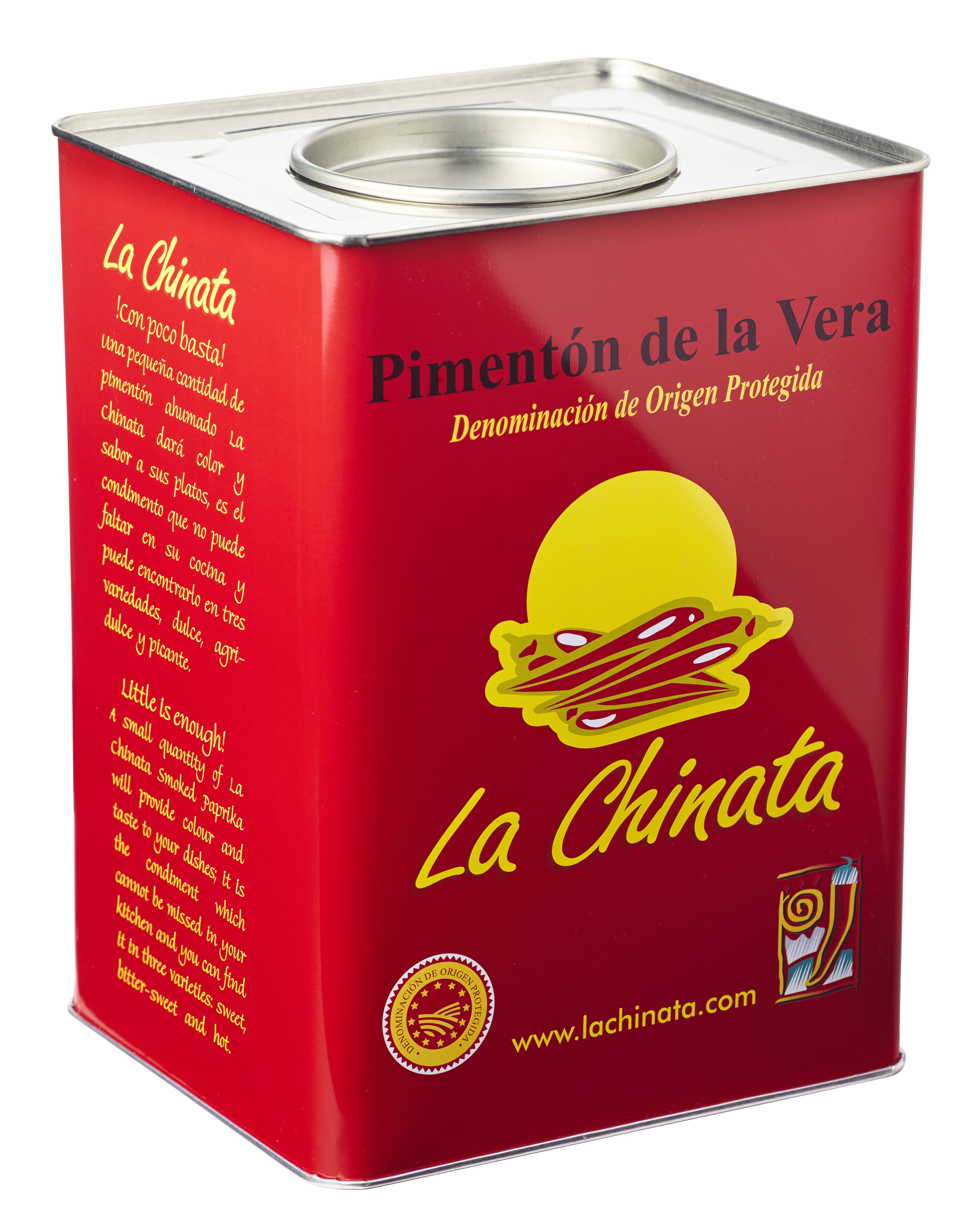 Sweet Smoked Paprika Powder "La Chinata" 4,5 Kg. Tin