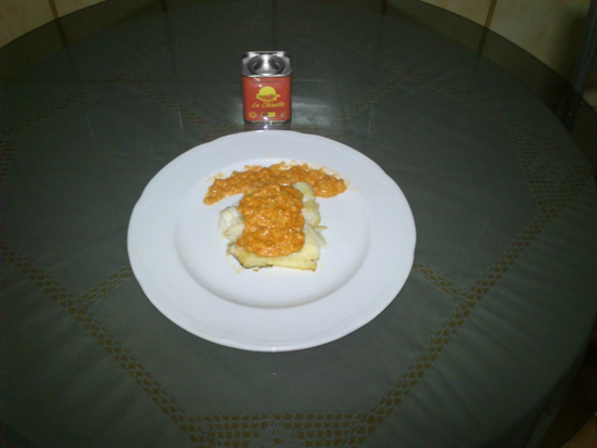 Bacalao con Salsa de Calabacín y Pimentón Ahumado "La Chinata"