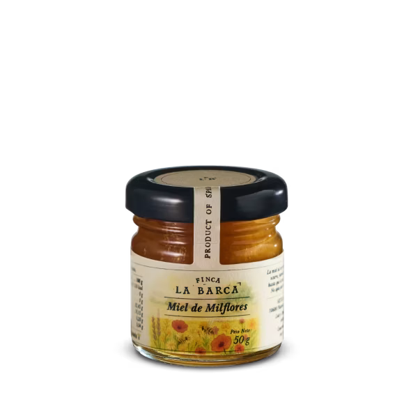 honey thousand flowers finca la barca mini mini jar of wildflower honey from Finca La Barca